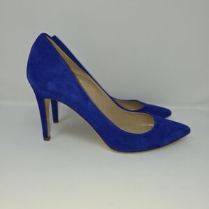 J.Crew Elsie pumps heels – Blue Suede - Size 9.5 - Made in Italy